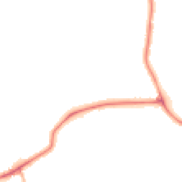 Night-time road noise heatmap for DY4 0AR