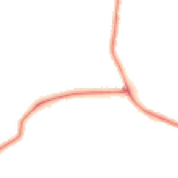 Night-time road noise heatmap for DY4 0BD