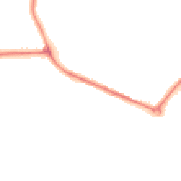 Night-time road noise heatmap for DY4 0BF