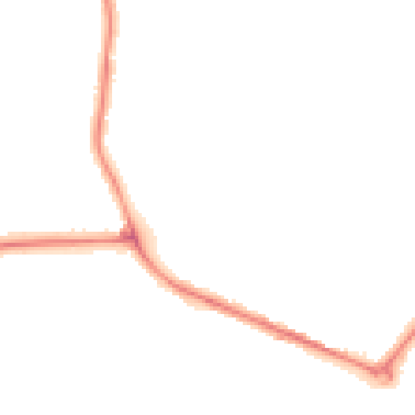Night-time road noise heatmap for DY4 0BJ