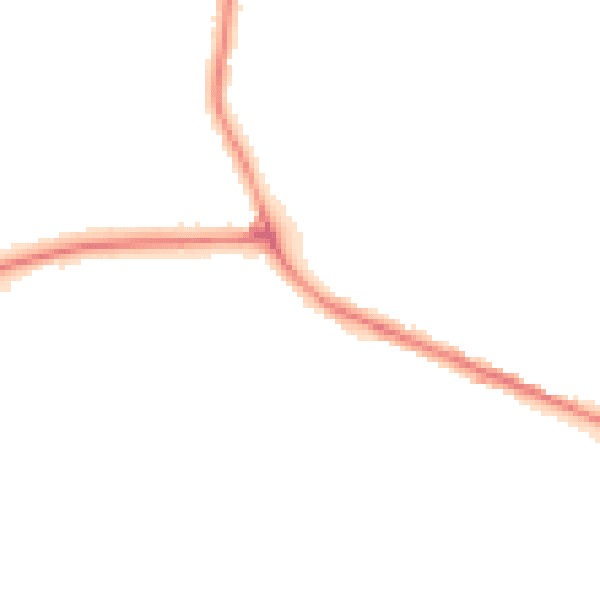 Night-time road noise heatmap for DY4 0DN