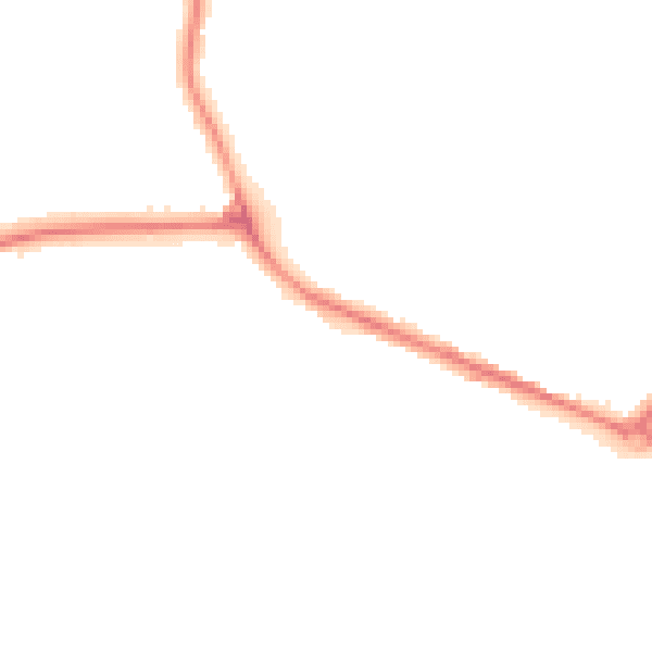 Night-time road noise heatmap for DY4 0DP