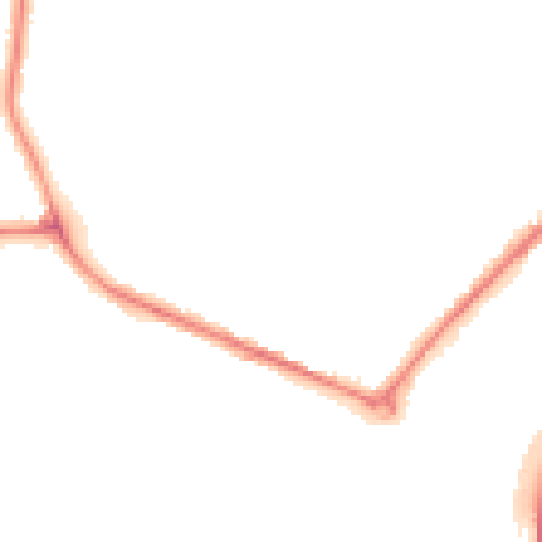 Night-time road noise heatmap for DY4 0HU