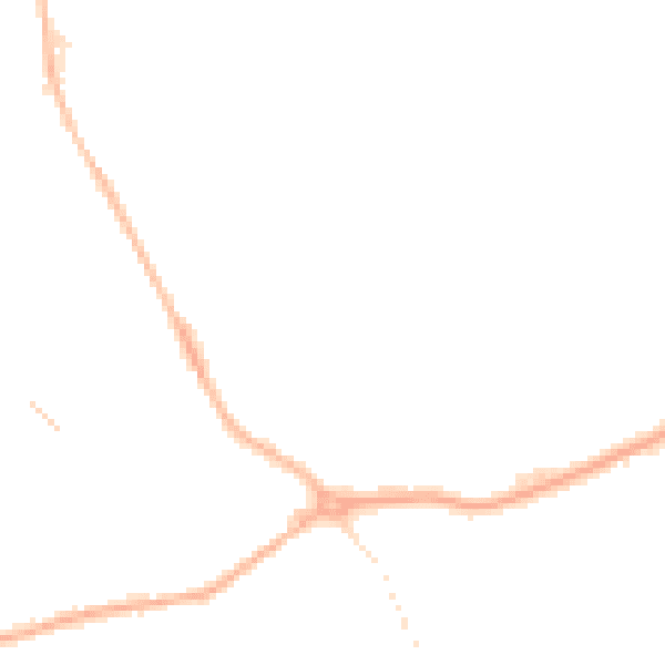 Night-time road noise heatmap for DY4 0NE