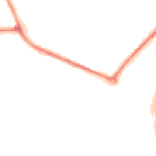 Night-time road noise heatmap for DY4 0UP