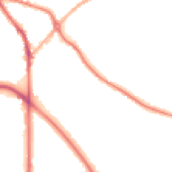 Night-time road noise heatmap for DY4 8LB