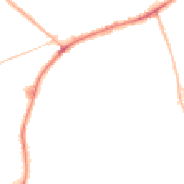 Night-time road noise heatmap for DY4 9BF