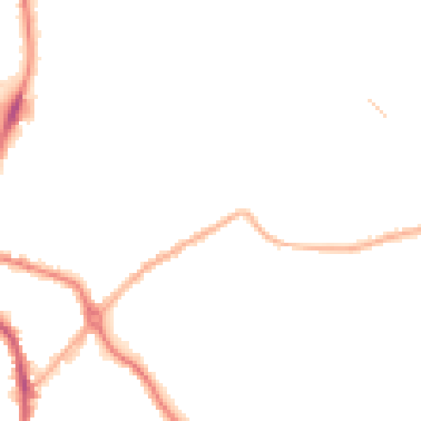 Night-time road noise heatmap for DY4 9BP