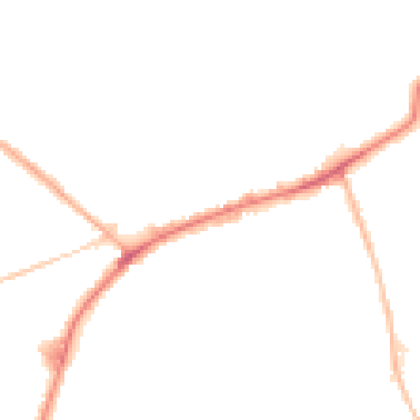 Night-time road noise heatmap for DY4 9HU