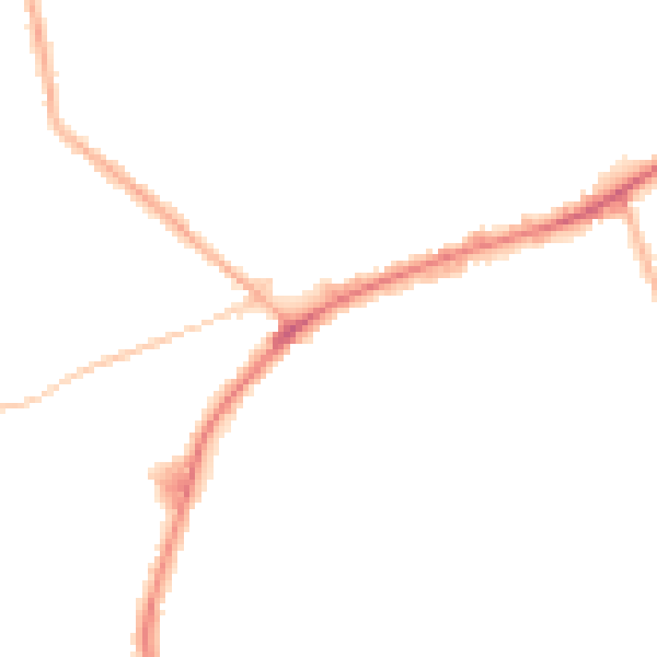 Night-time road noise heatmap for DY4 9HW