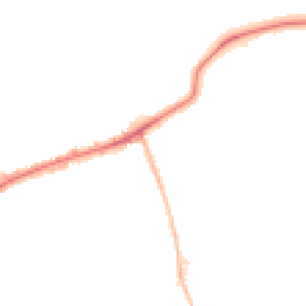 Night-time road noise heatmap for DY4 9NA