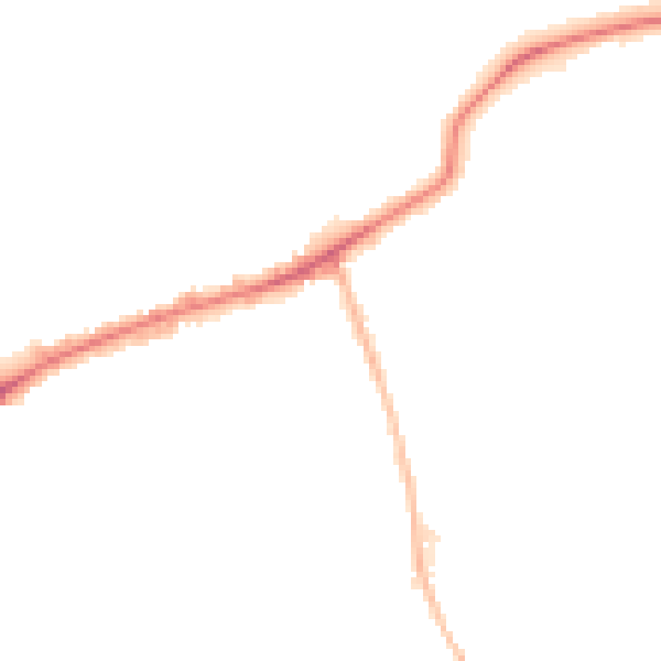 Night-time road noise heatmap for DY4 9NF