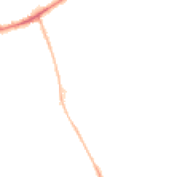 Night-time road noise heatmap for DY4 9PT