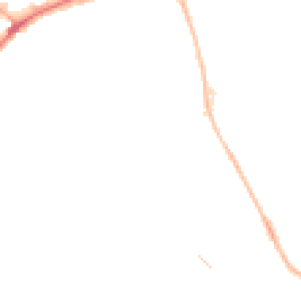 Night-time road noise heatmap for DY4 9QT