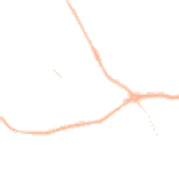 Night-time road noise heatmap for DY4 9RB