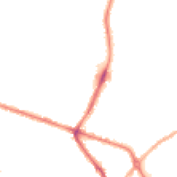 Night-time road noise heatmap for DY4 9SP
