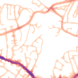 Daytime road noise heatmap for DY5 1AF
