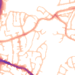 Daytime road noise heatmap for DY5 1AS