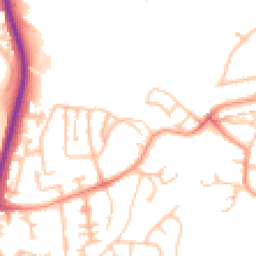 Daytime road noise heatmap for DY5 1AY