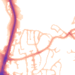 Daytime road noise heatmap for DY5 1AZ