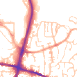 Daytime road noise heatmap for DY5 1BB