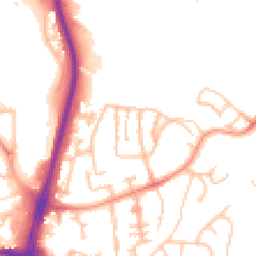 Daytime road noise heatmap for DY5 1BF