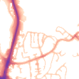 Daytime road noise heatmap for DY5 1BG
