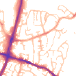 Daytime road noise heatmap for DY5 1DA