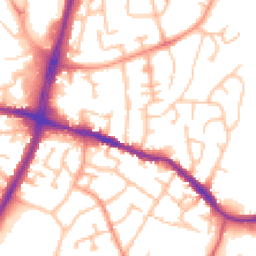 Daytime road noise heatmap for DY5 1DB