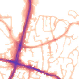 Daytime road noise heatmap for DY5 1DH