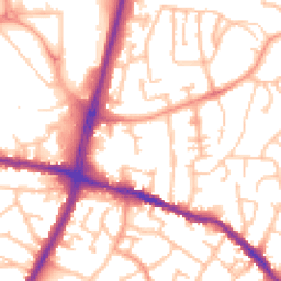 Daytime road noise heatmap for DY5 1DL