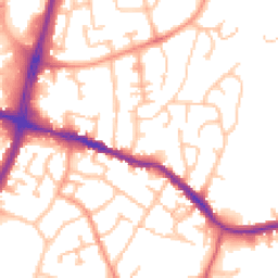 Daytime road noise heatmap for DY5 1EA