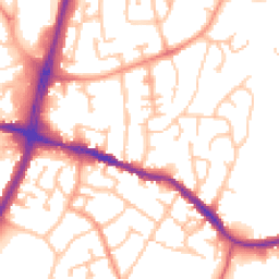 Daytime road noise heatmap for DY5 1EB