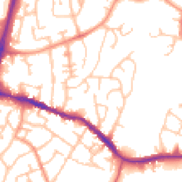 Daytime road noise heatmap for DY5 1EJ