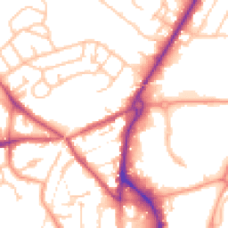 Daytime road noise heatmap for DY5 1HE