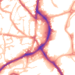 Daytime road noise heatmap for DY5 1RE