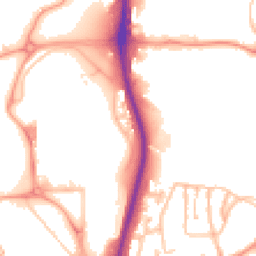 Daytime road noise heatmap for DY5 1TW
