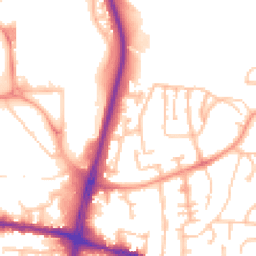Daytime road noise heatmap for DY5 1UJ