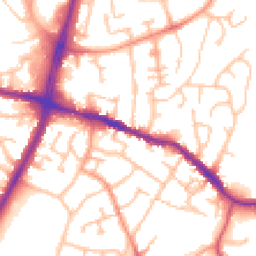 Daytime road noise heatmap for DY5 2AA