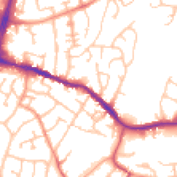 Daytime road noise heatmap for DY5 2AD