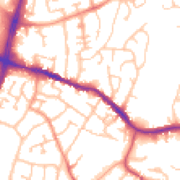 Daytime road noise heatmap for DY5 2AF