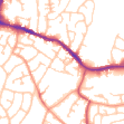 Daytime road noise heatmap for DY5 2AP