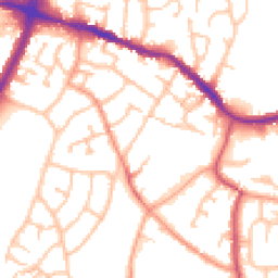 Daytime road noise heatmap for DY5 2AZ