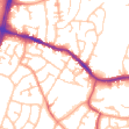 Daytime road noise heatmap for DY5 2BB