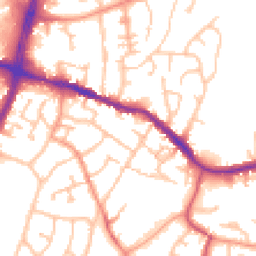 Daytime road noise heatmap for DY5 2BE