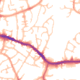 Daytime road noise heatmap for DY5 2BF