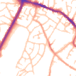 Daytime road noise heatmap for DY5 2DE