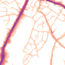 Daytime road noise heatmap for DY5 2HP