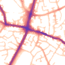 Daytime road noise heatmap for DY5 2JA