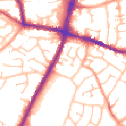 Daytime road noise heatmap for DY5 2JF
